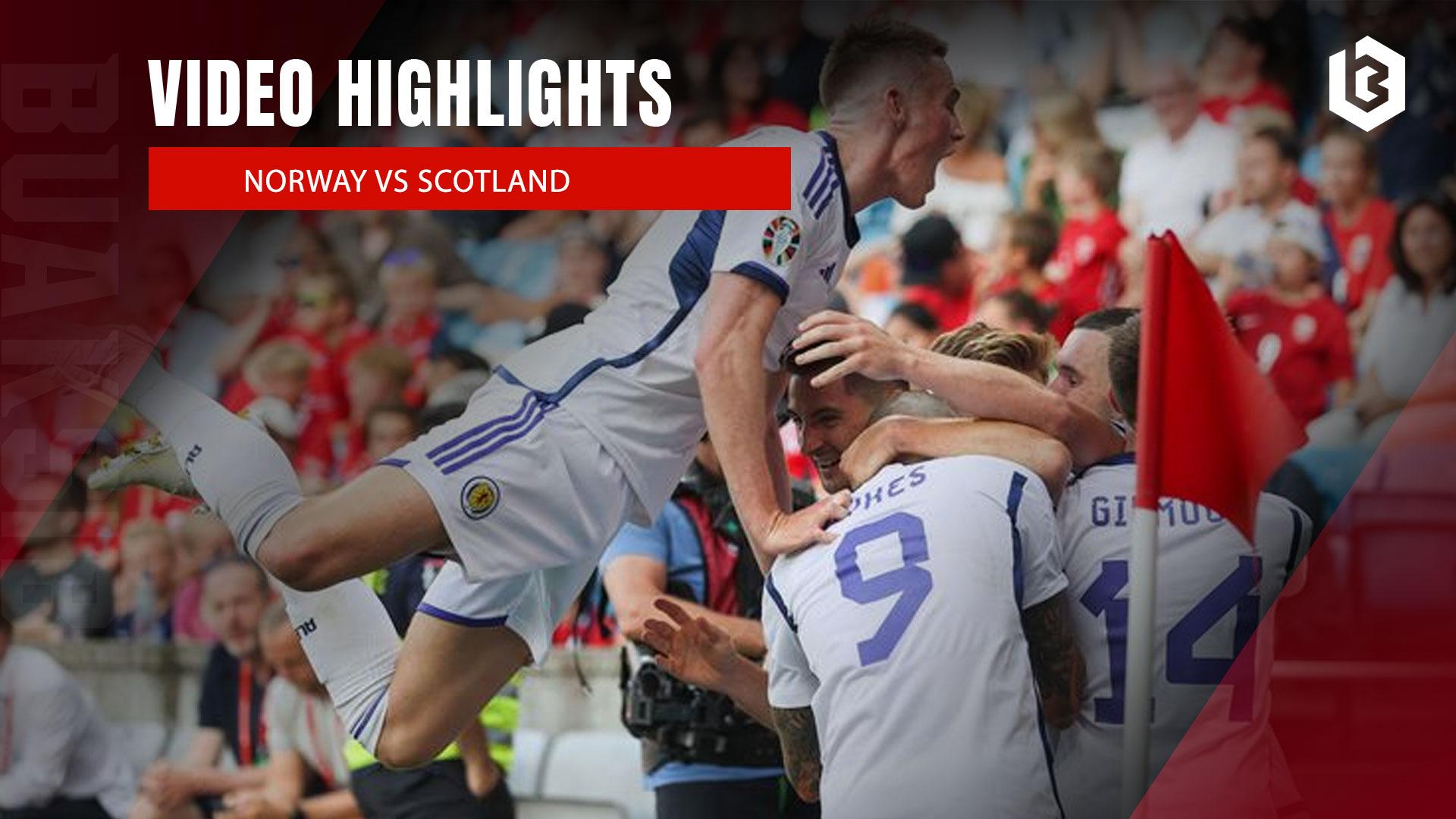 Highlights Norway vs Scotland Euro 2024 Qualifications